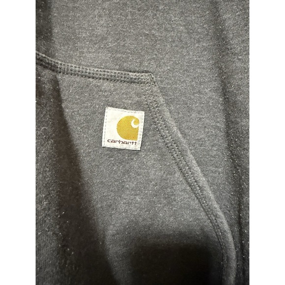 Men's Carhartt Loose Fit Heather Gray Pullover Hoodie Size 2XL - Picture 3 of 9